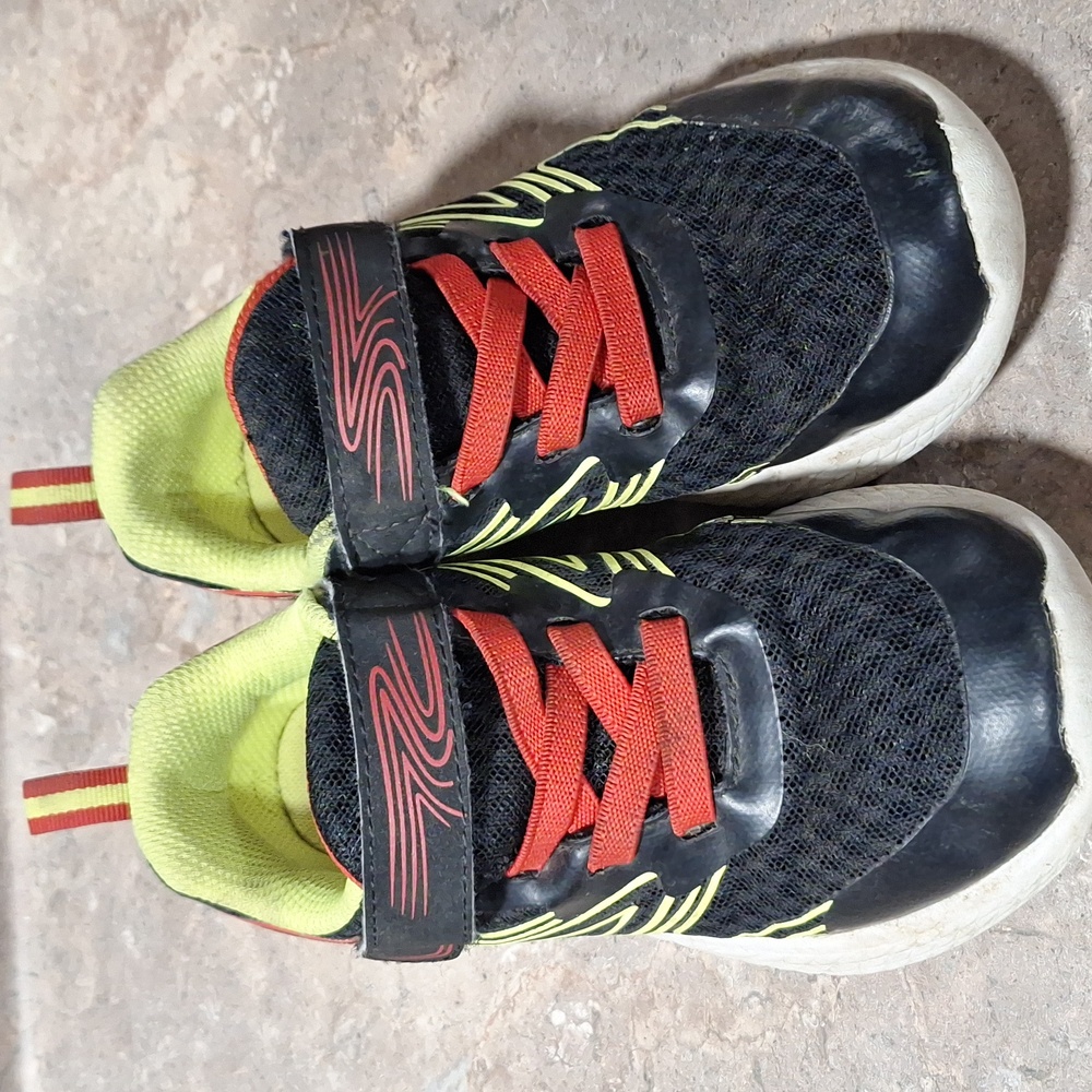 Kids Black and Red Athletic Shoes